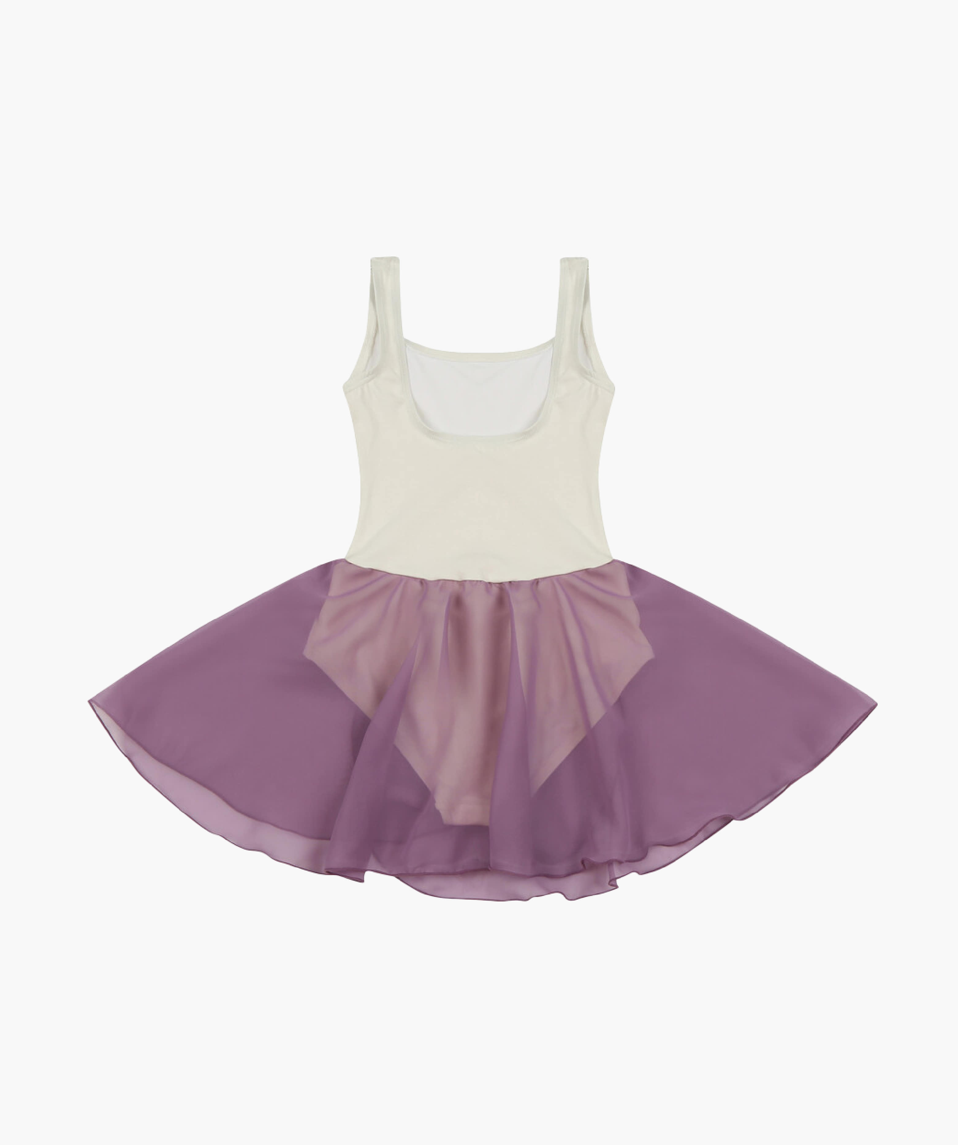 Chiffon Skirt Leotard_Purple