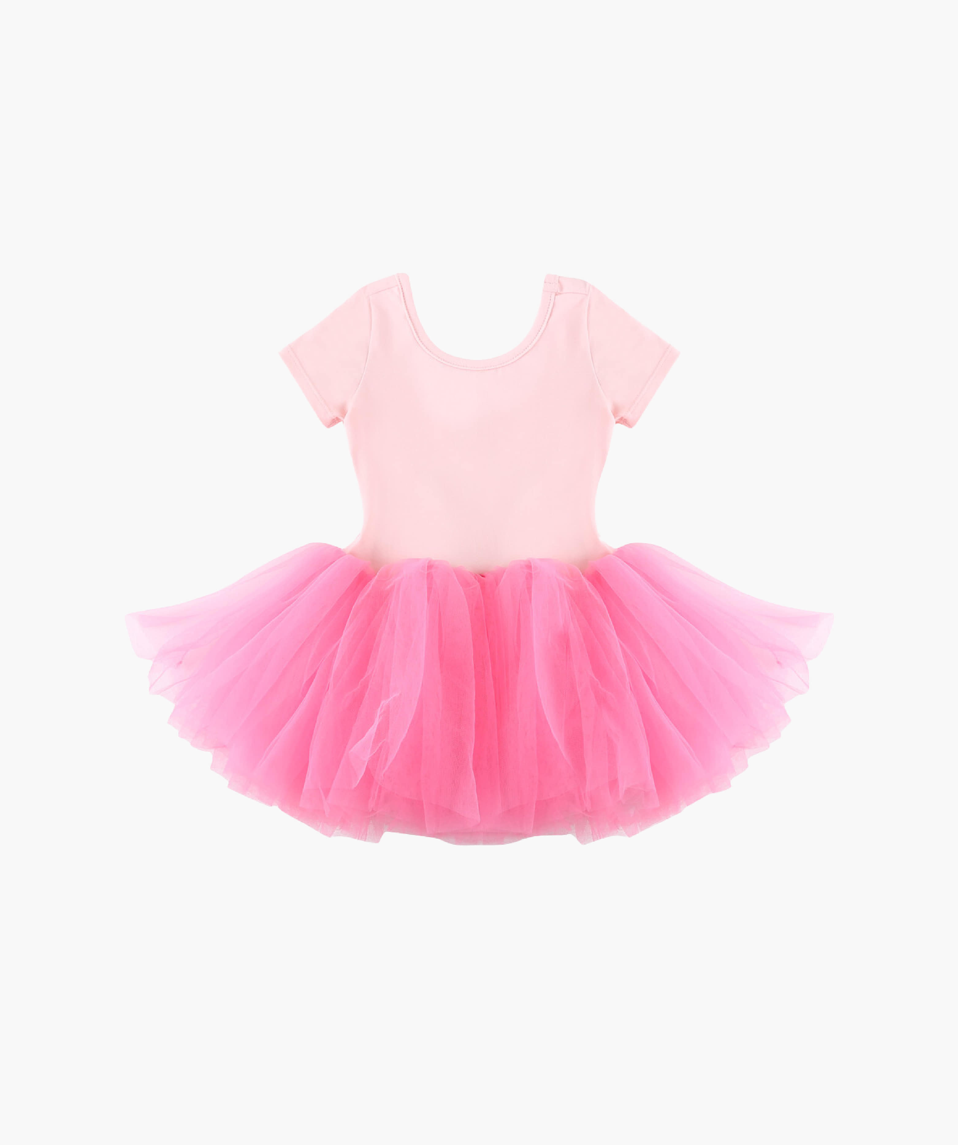 Snap Ruffle Tutu Dress_Pink