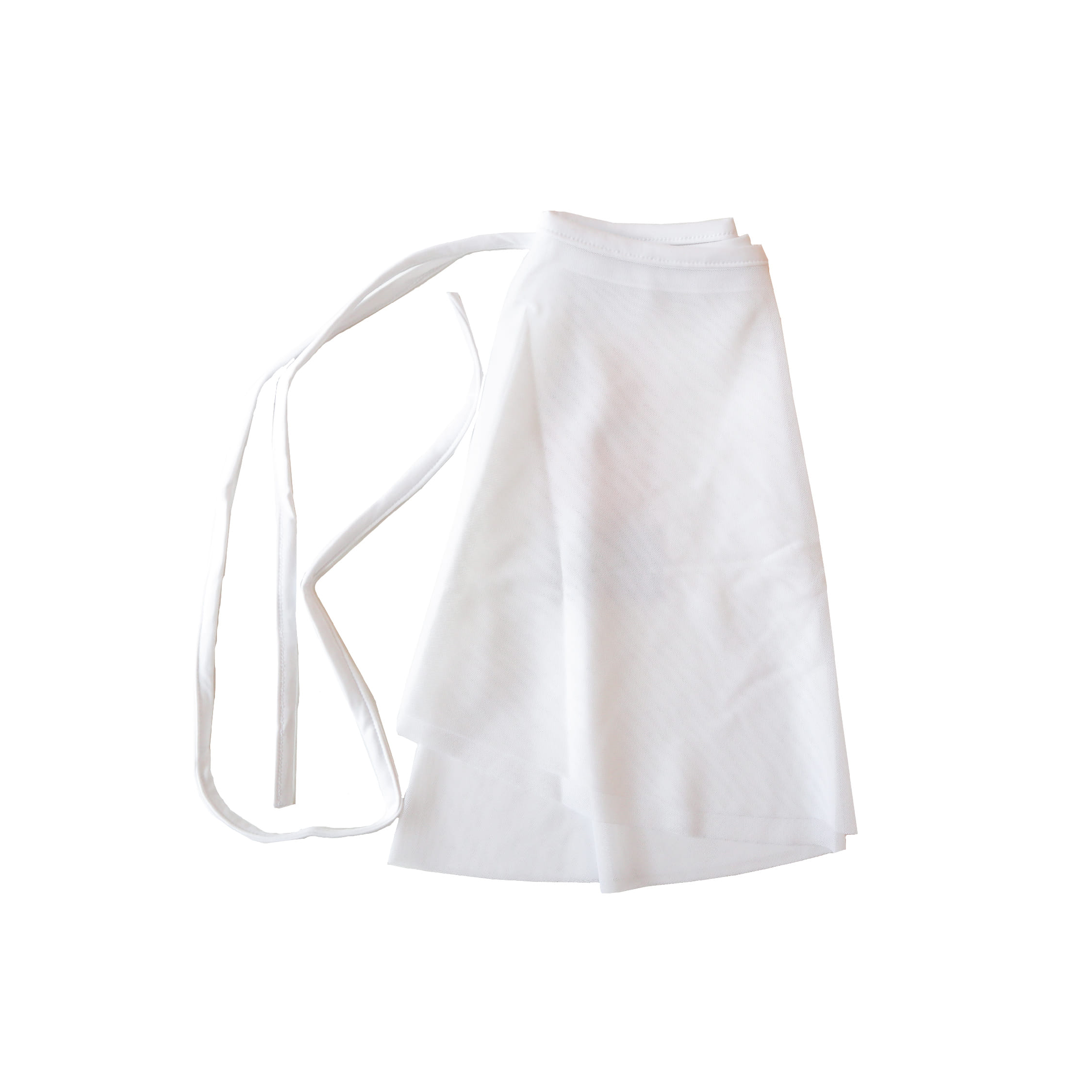 [Grishko] CLARA, Mesh Skirt with Ties_White