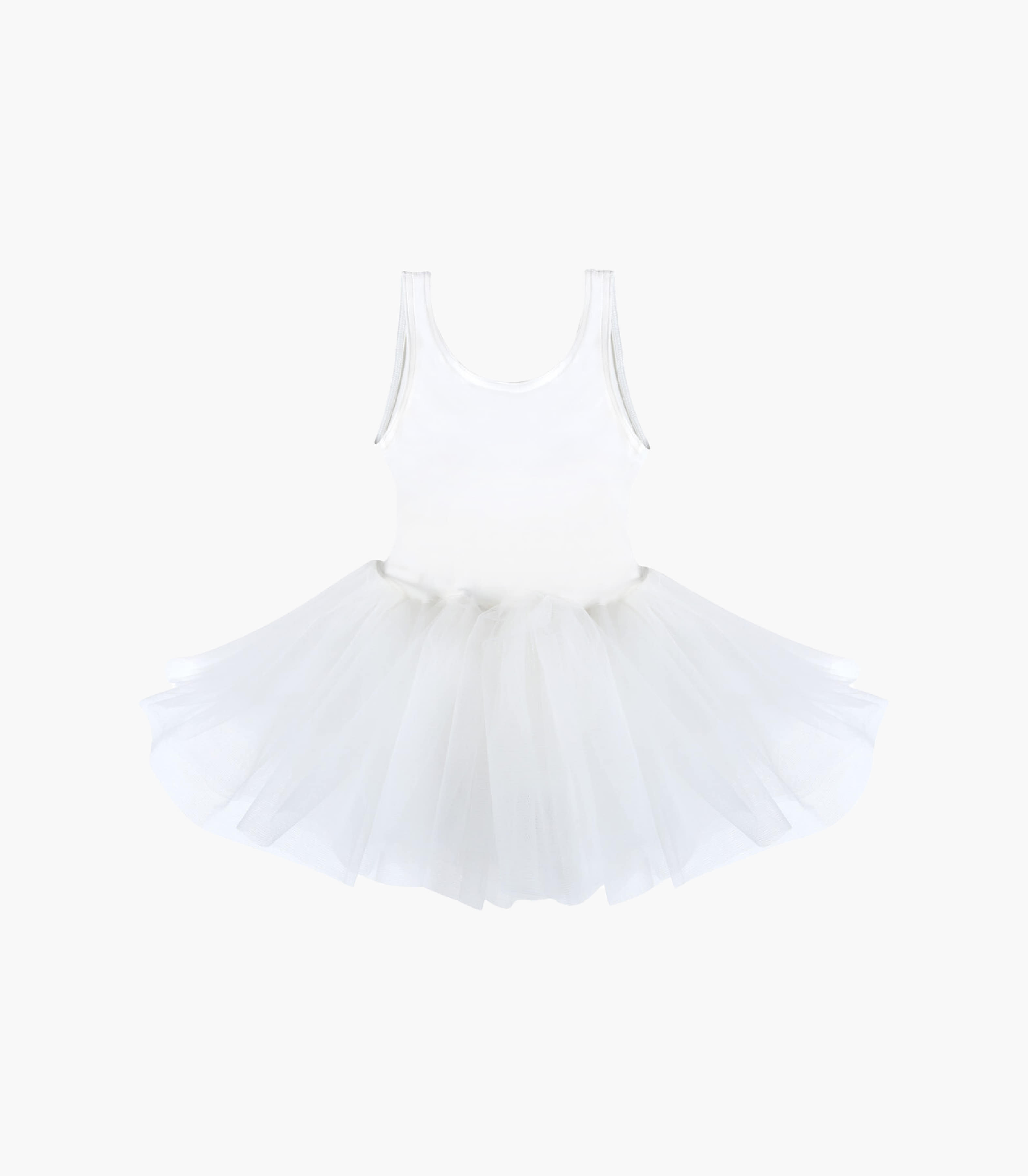 Classic Snap Tutu Dress_White